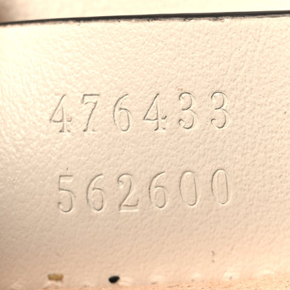 Gucci Calfskin Matelasse Super Mini GG Marmont Shoulder Bag White 7 of 11