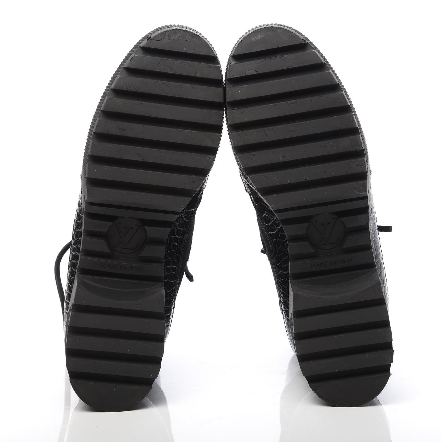 Louis Vuitton Suede Calfskin Monogram Laureate Platform Desert Boots 39 Black 5 of 8