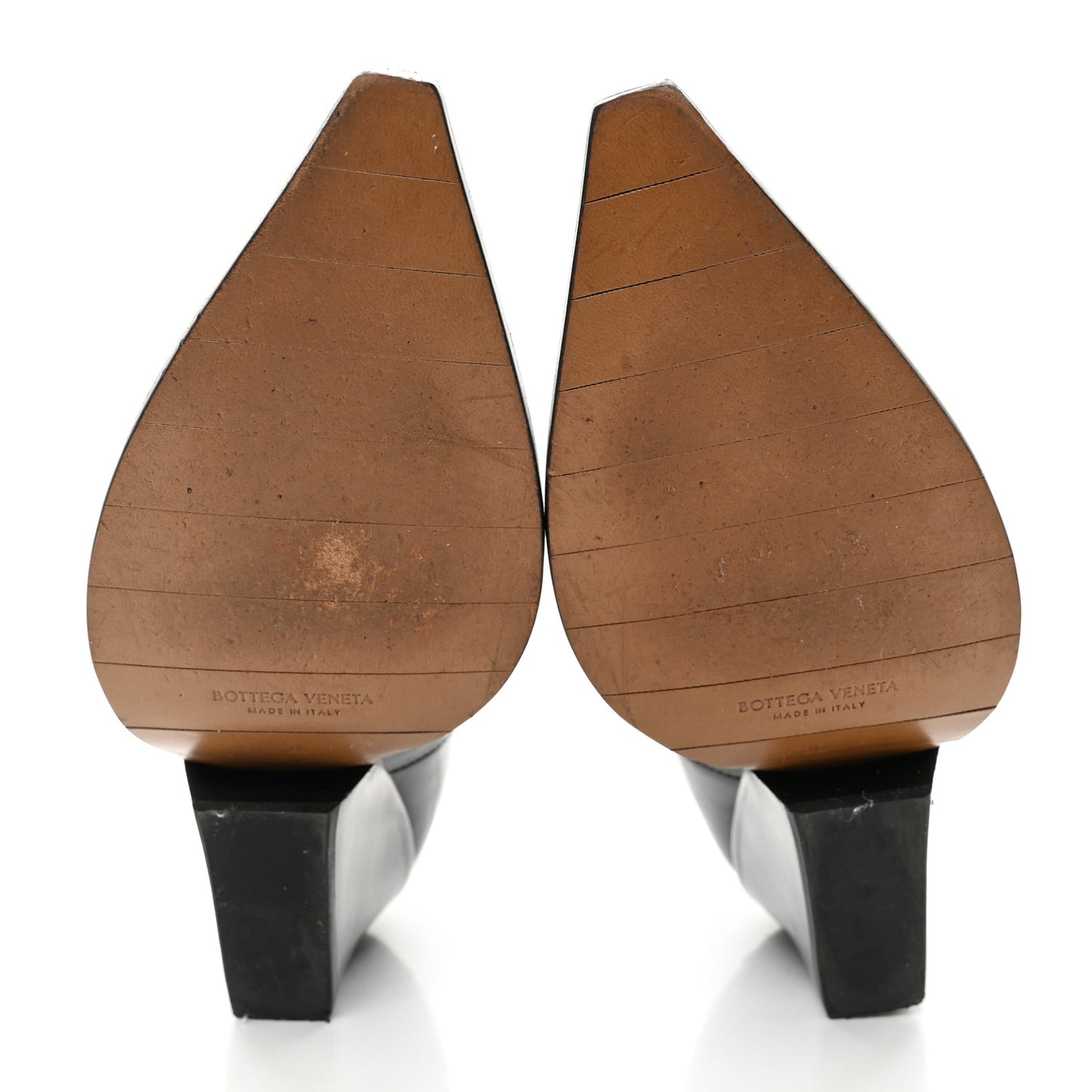 Calfskin Lean Boots 36 Black