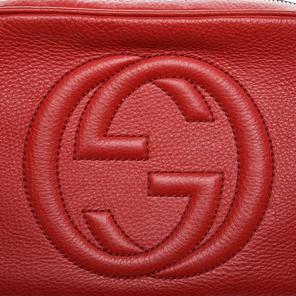 Gucci Pebbled Calfskin Small Soho Disco Bag Tabasco Red 8 of 8