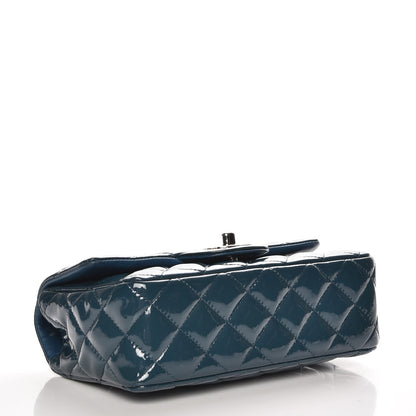 Chanel Patent Calfskin Quilted Mini Rectangular Flap Turquoise 4 of 8