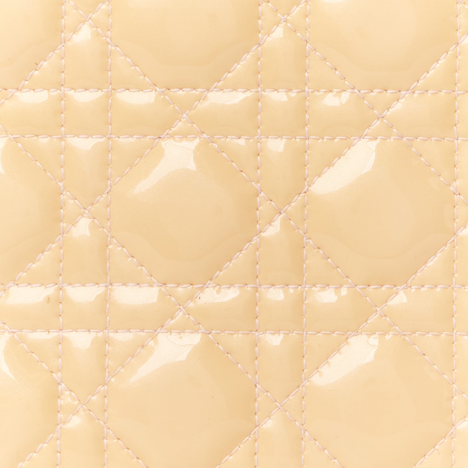 Christian Dior Patent Cannage Medium Lady Dior Yellow 8 of 12