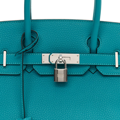 Hermes Togo Birkin 30 Turquoise 8 of 13