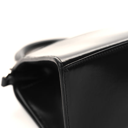 Balenciaga Box Calfskin Graffiti Logo Hourglass Top Handle Bag XS Black Silver 10 of 13
