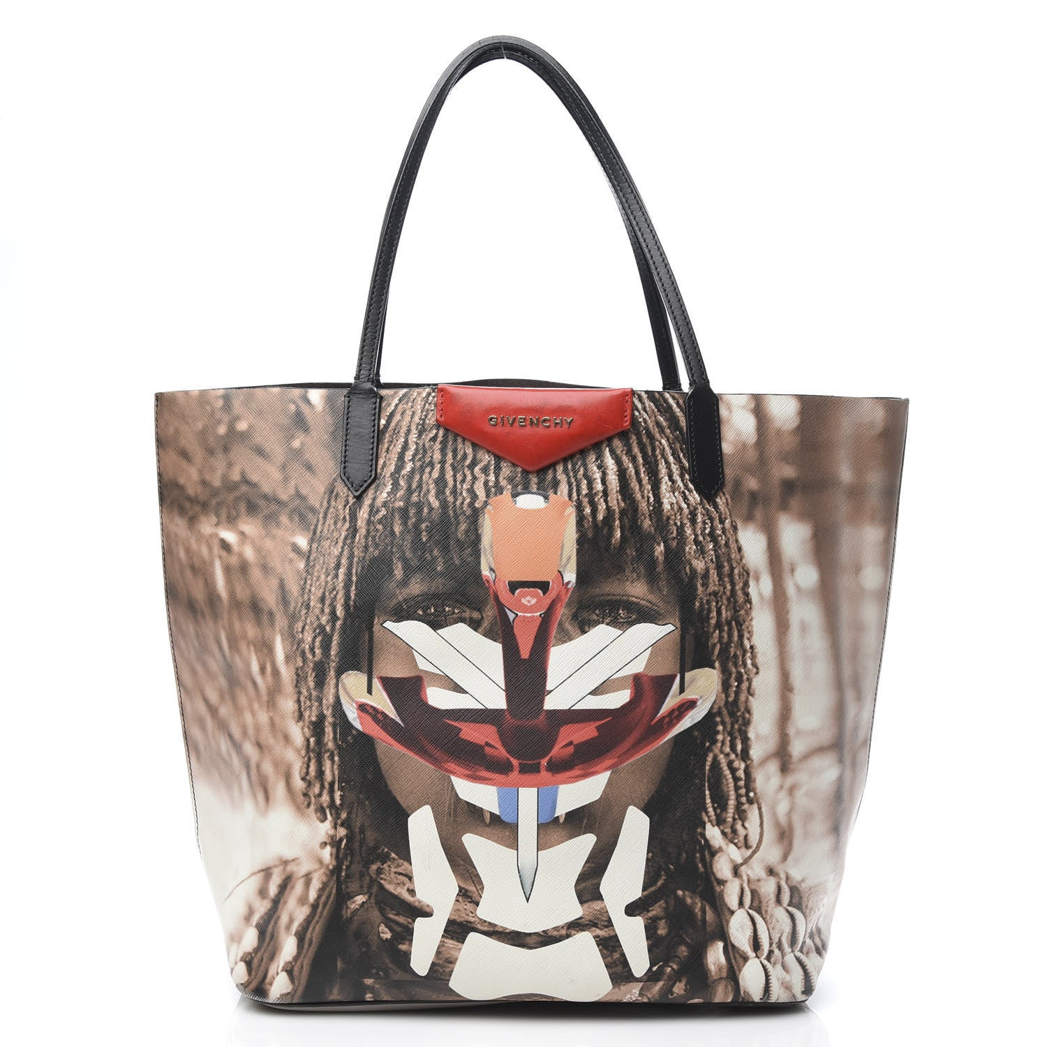 Givenchy Textured Coated Canvas Medium Girl Print Large Antigona Tote Multicolor 3 of 13