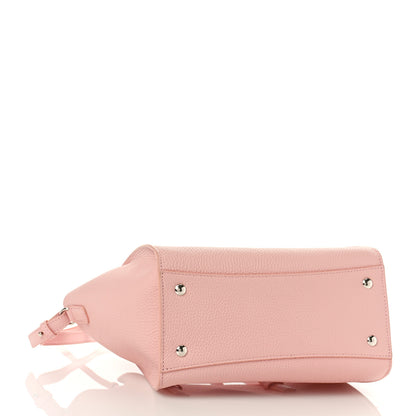Salvatore Ferragamo Hammered Calfskin Double Handle Small Amy Tote Cinder Rose 4 of 8