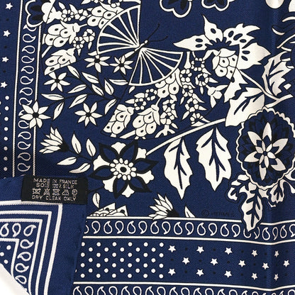 Hermes Silk Fleurs et Papillons de Tissus Scarf 55 3 of 3