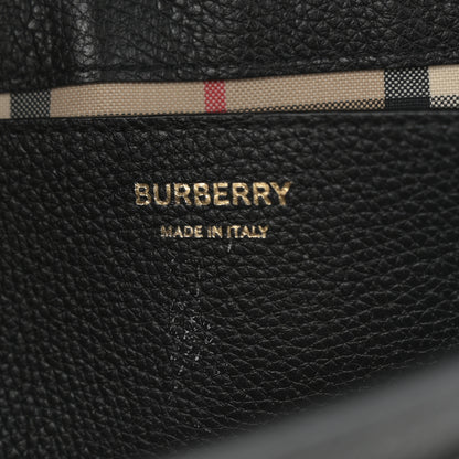 Burberry Grainy Calfskin Vintage Check Note Crossbody Bag Black 6 of 11