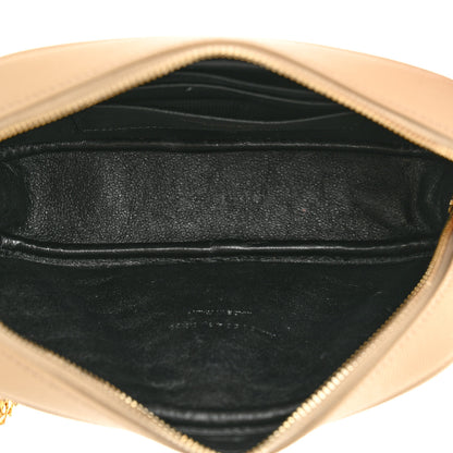 Saint Laurent Grain De Poudre Matelasse Monogram Mini Lou Camera Bag New Powder 5 of 11