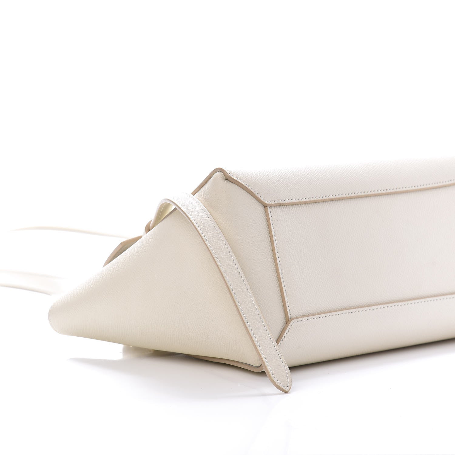 Celine Grained Calfskin Micro Belt Bag White 6 of 10