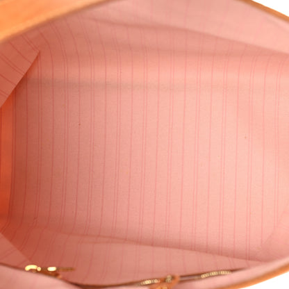 Louis Vuitton Damier Azur Delightful MM Rose Ballerine 5 of 14