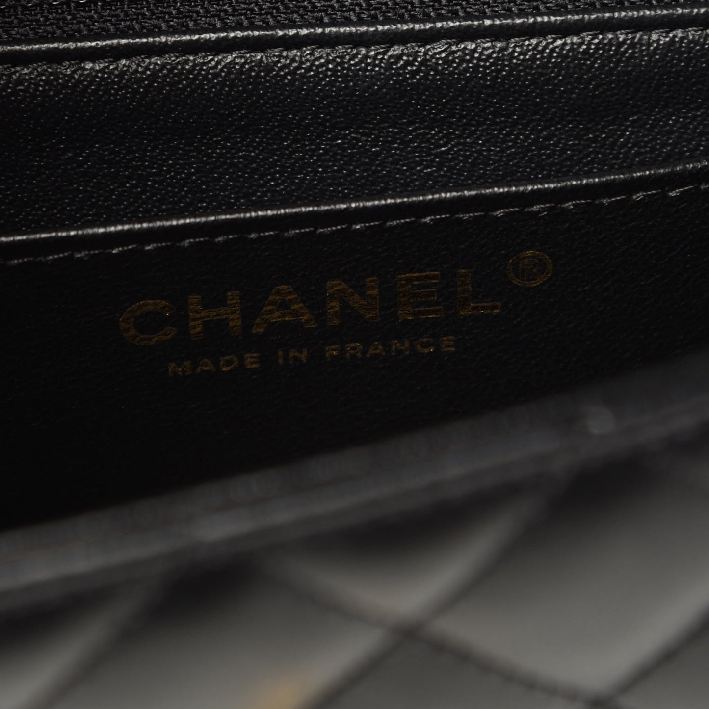 Lambskin Quilted Studded Mini Rectangular Flap Black
