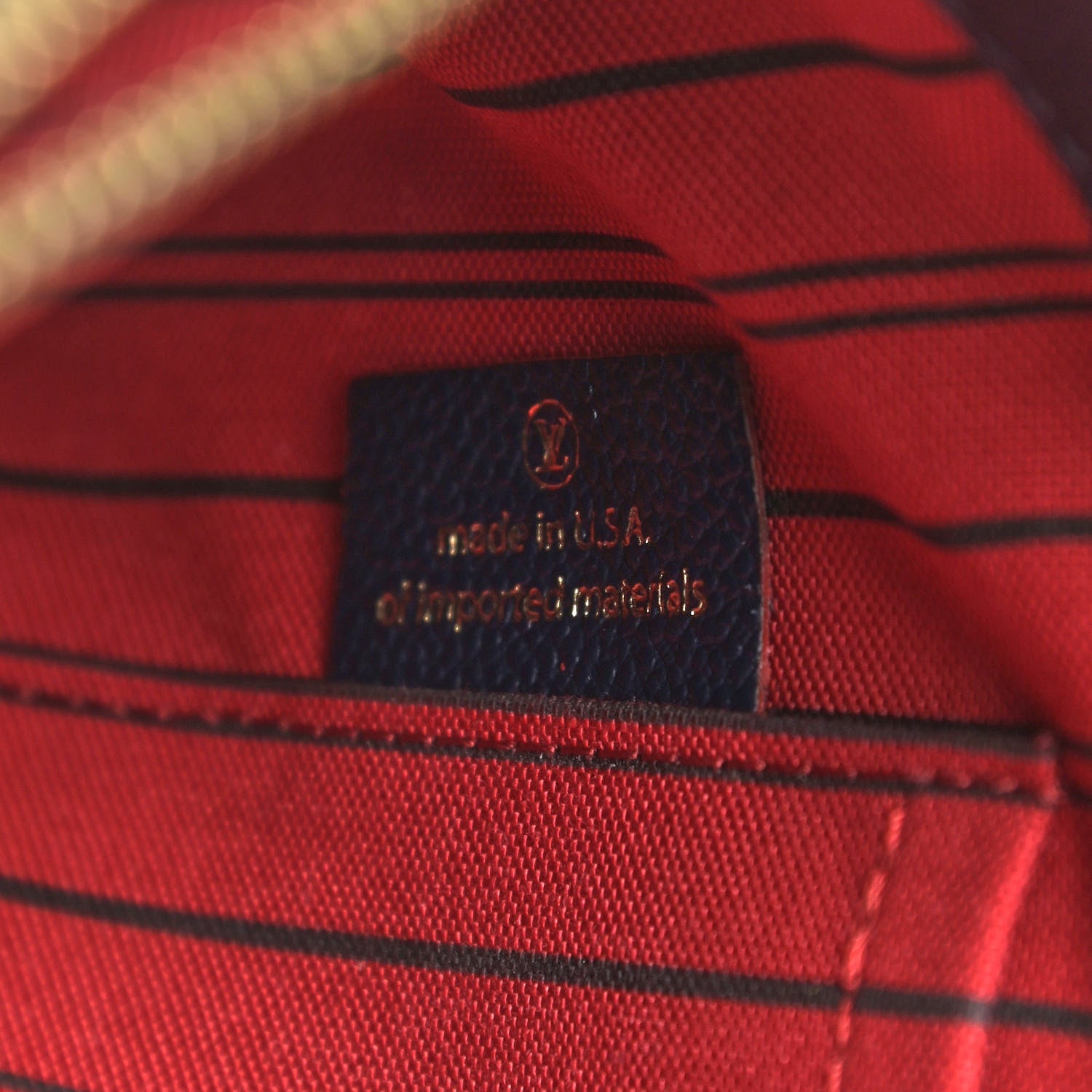 Louis Vuitton Empreinte Montaigne MM Marine Rouge 7 of 13