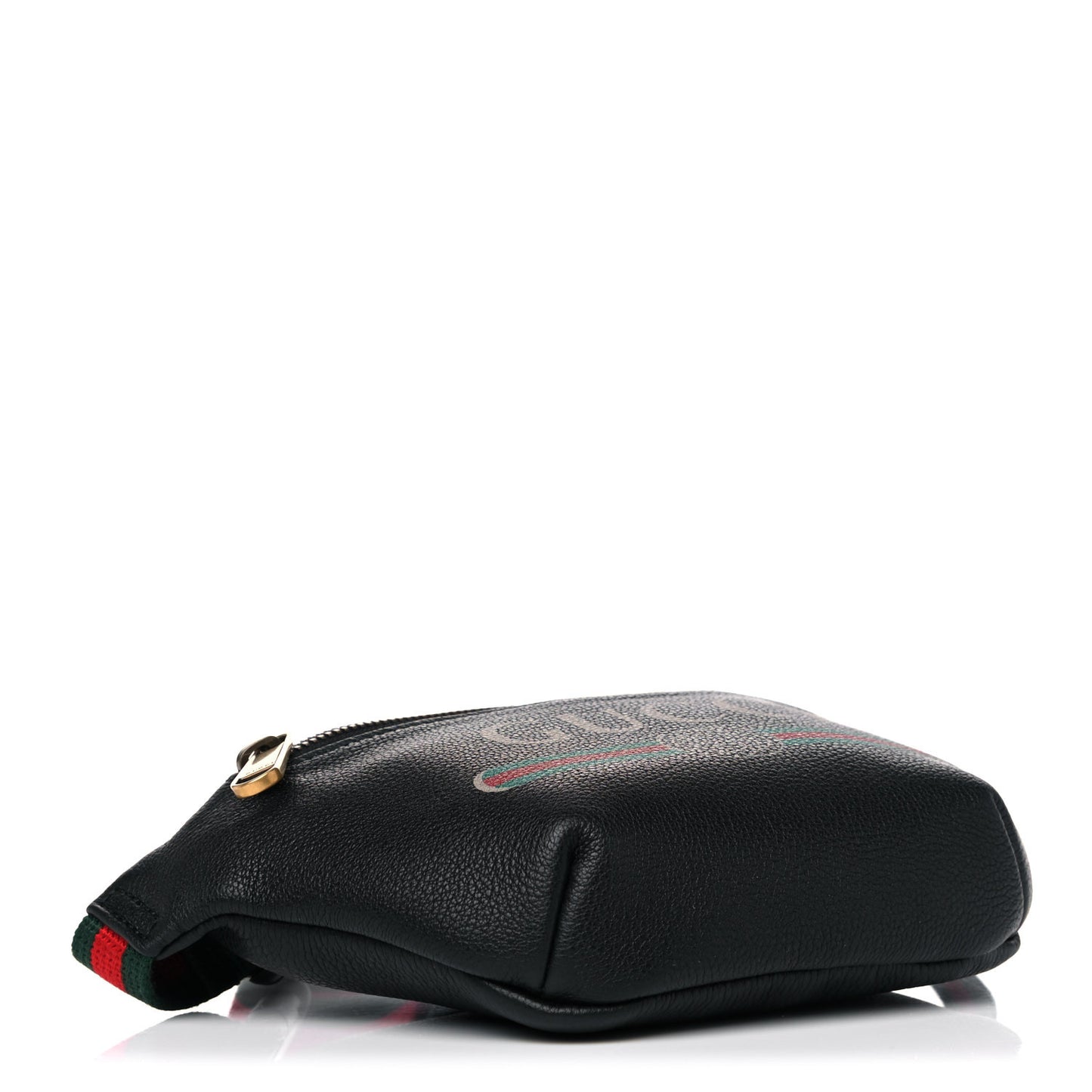 Grained Calfskin Small Logo Belt Bag Black