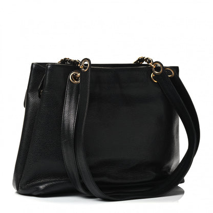 Chanel Caviar Flap Shoulder Bag Black 2 of 4