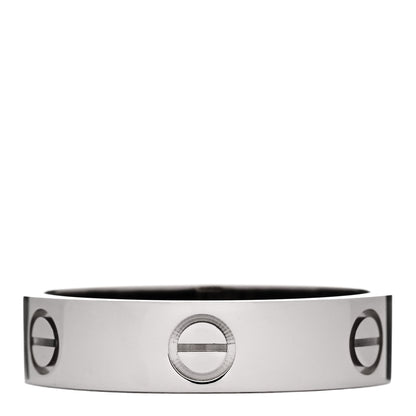 Cartier 18K White Gold 5.5mm LOVE Ring 63 10.5 3 of 4