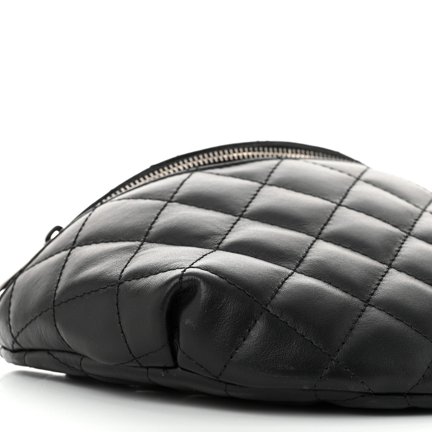 Chanel Calfskin Quilted Waist Belt Bag Black 9 of 10