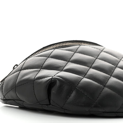 Chanel Calfskin Quilted Waist Belt Bag Black 9 of 10
