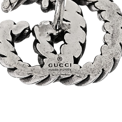 Gucci Sterling Silver Torchon Double G Earrings 4 of 4