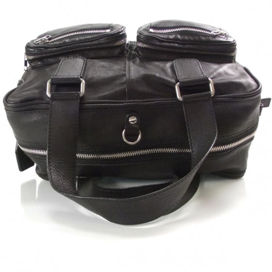Calfskin Betty Shoulder Bag Black