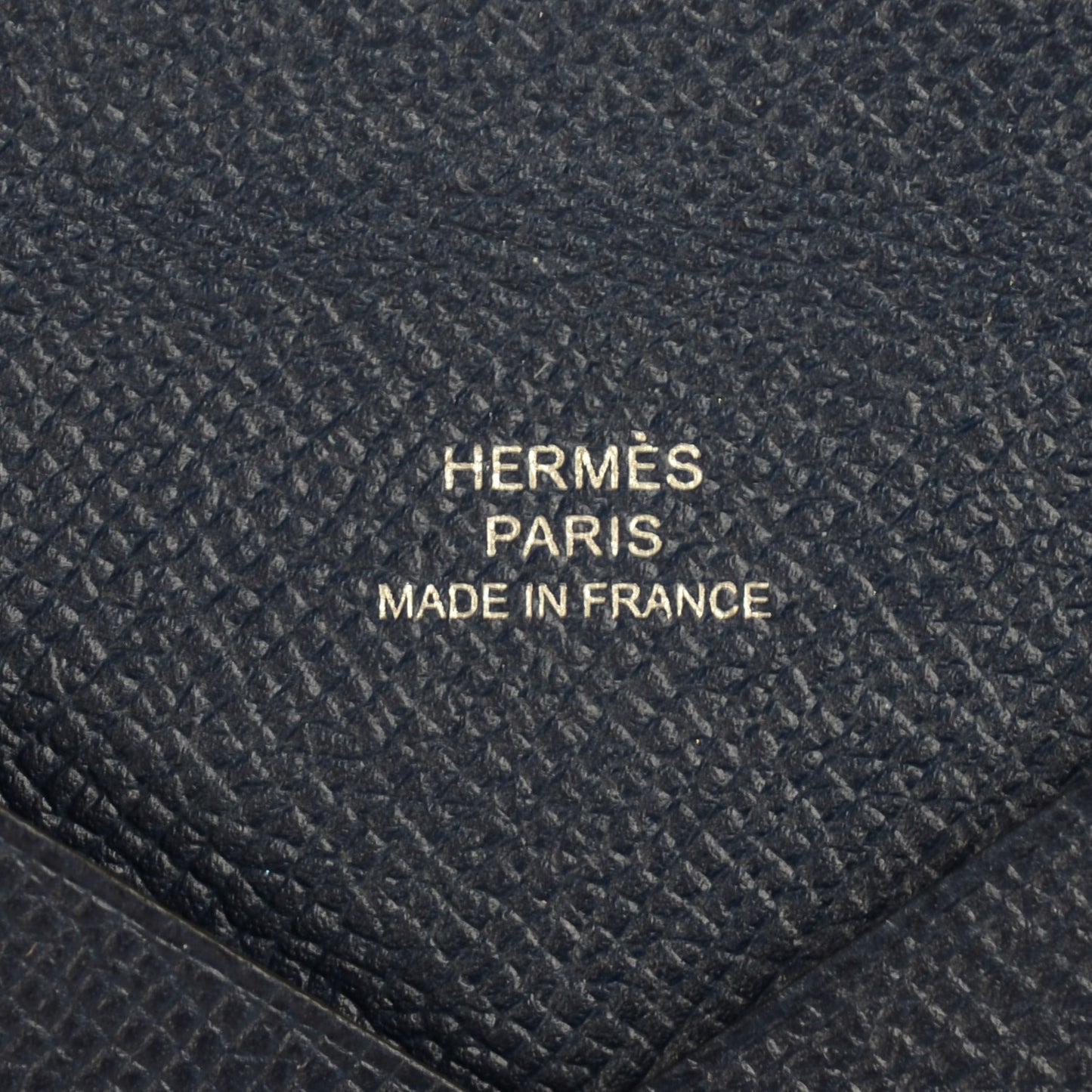 Epsom Calvi Card Case Bleu Saphir