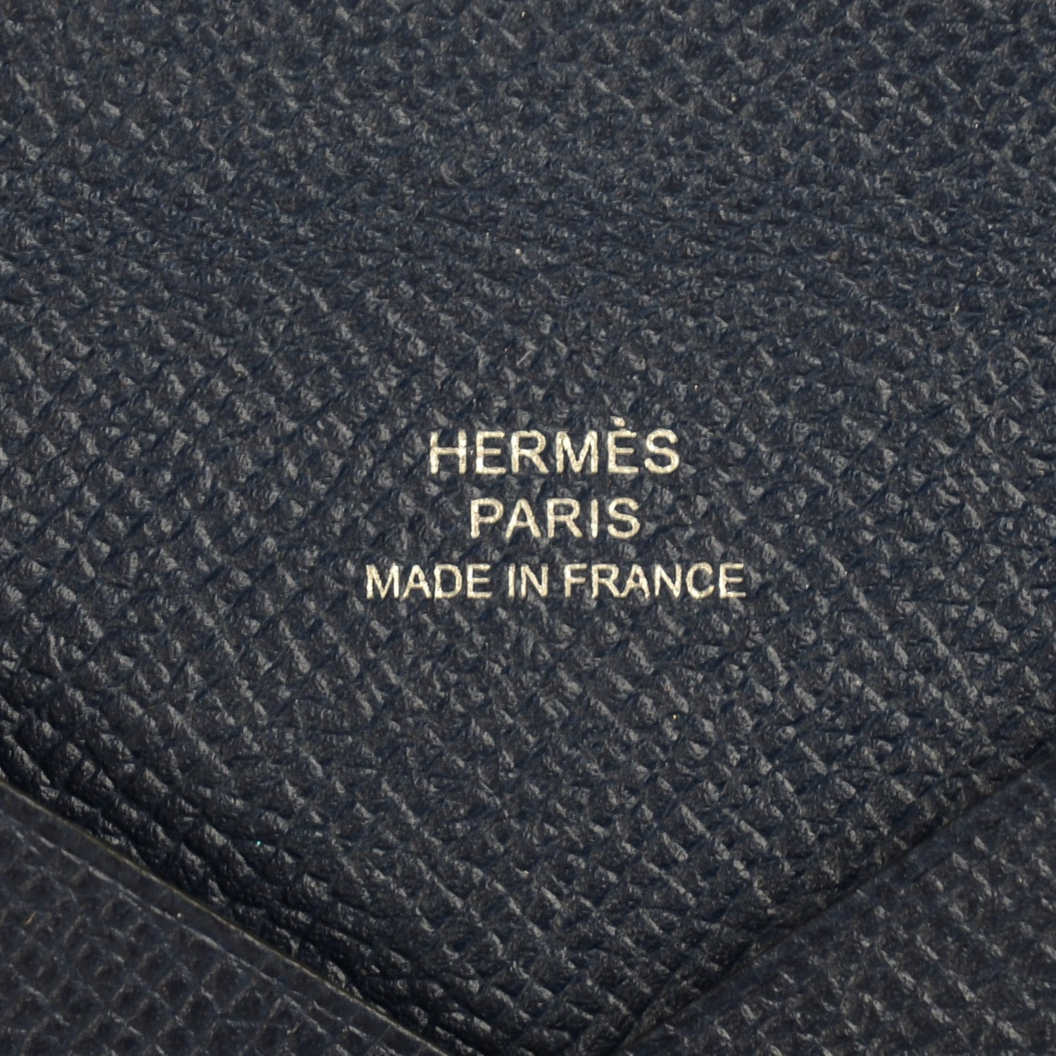 Hermes Epsom Calvi Card Case Bleu Saphir 7 of 10