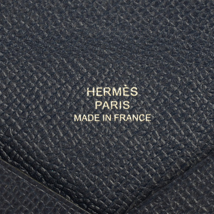 Hermes Epsom Calvi Card Case Bleu Saphir 7 of 10