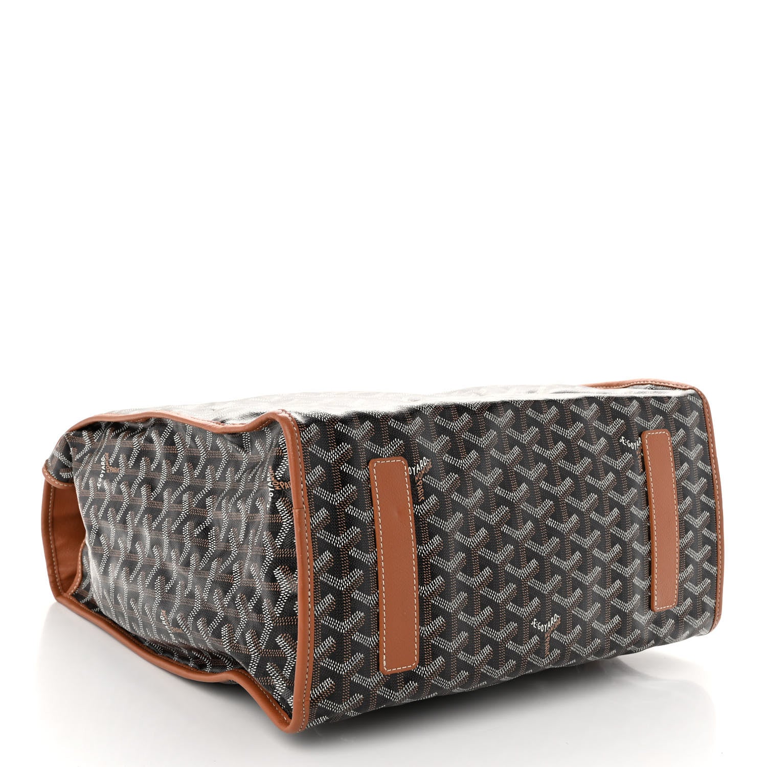Goyard Goyardine Saint Leger Soft Briefcase Backpack Black Gold 4 of 11