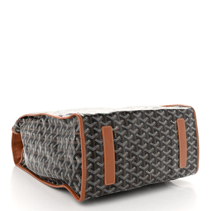 Goyard Goyardine Saint Leger Soft Briefcase Backpack Black Gold 4 of 11