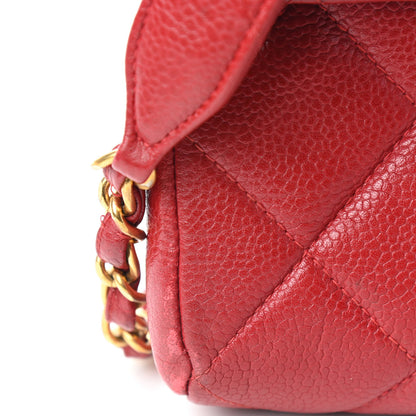 Chanel Caviar Quilted Small Single Flap Red 9 of 9