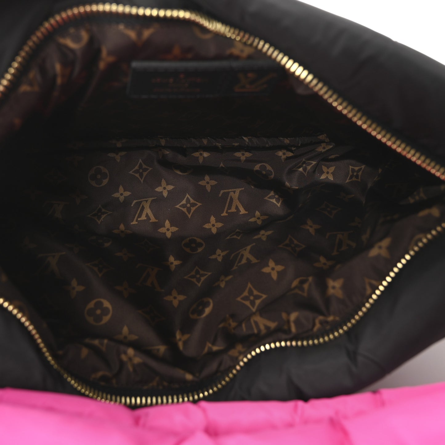 Econyl Monogram Pillow Maxi Multi Pochette Accessories Black Fuchsia
