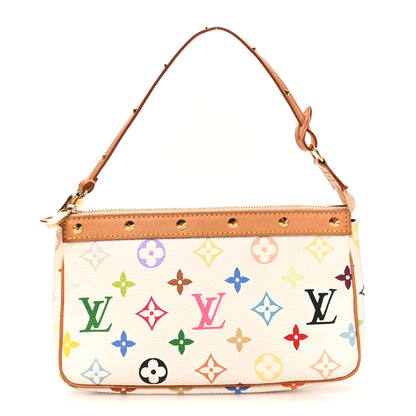 Louis Vuitton Monogram Multicolor Pochette Accessories White 1 of 9