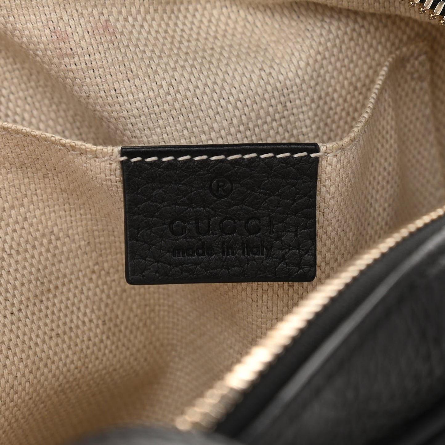 Pebbled Calfskin Small Soho Disco Bag Black