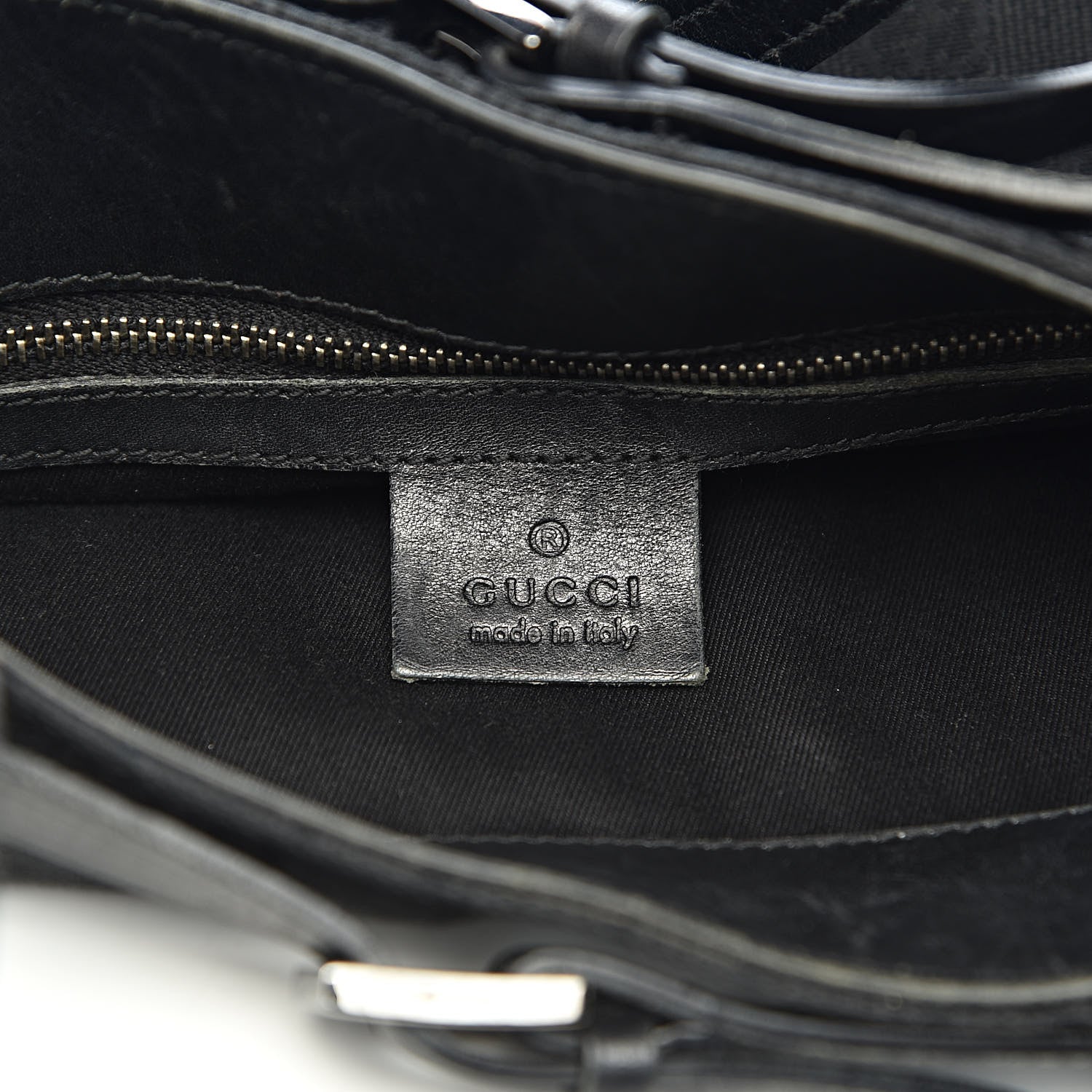 Gucci Monogram Small Bucket Tote Black 6 of 23