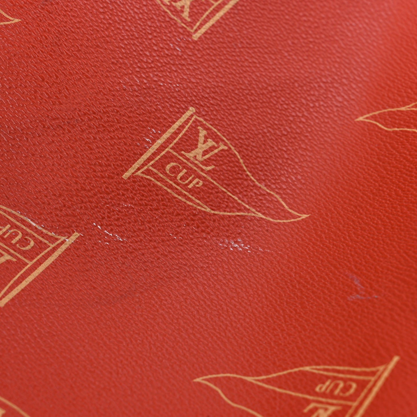 Coated Canvas Americas Cup Garment Bag Red