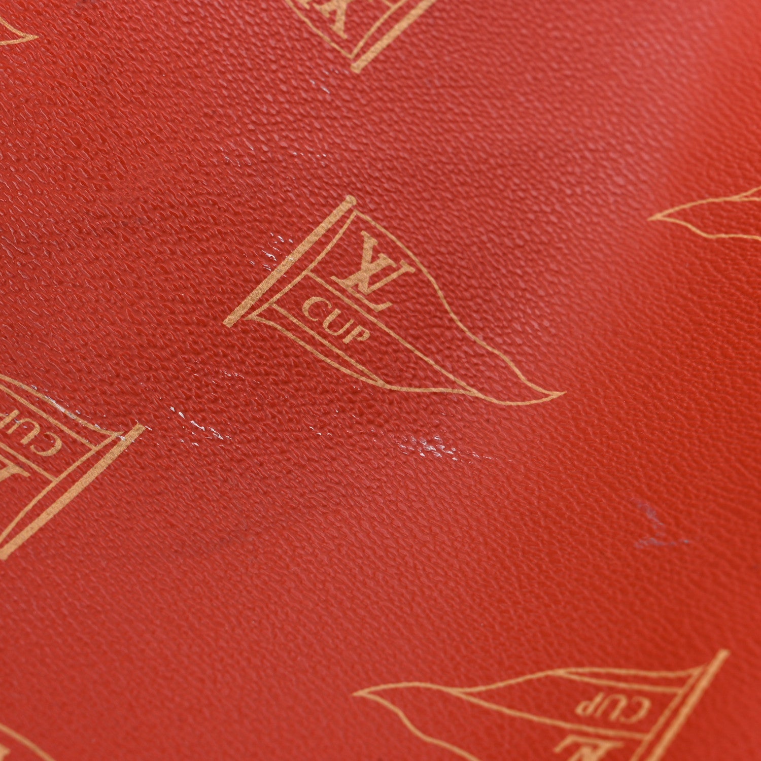 Louis Vuitton Coated Canvas Americas Cup Garment Bag Red 11 of 15