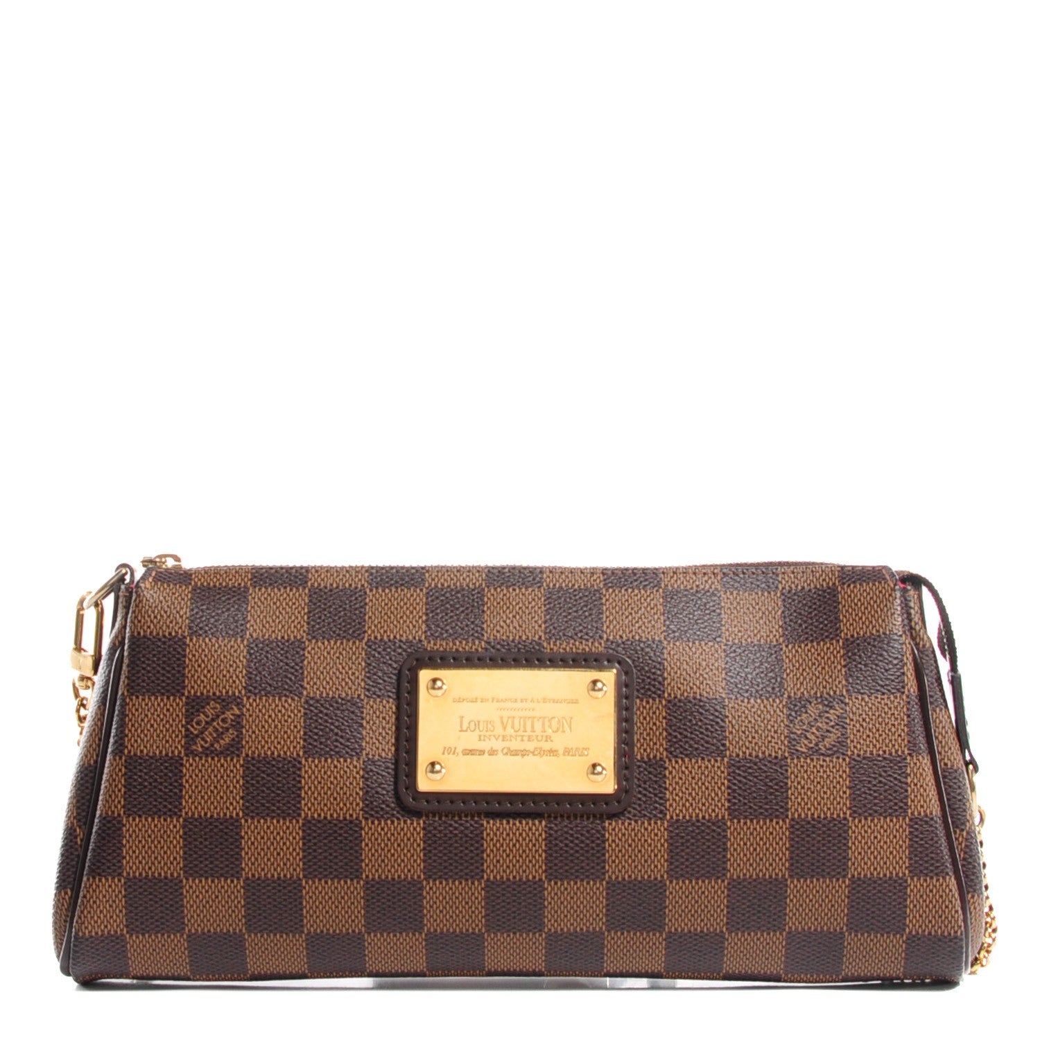 Louis Vuitton Damier Ebene Eva Clutch 1 of 7