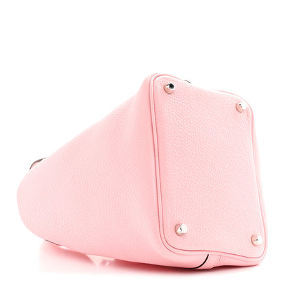 Hermes Taurillon Clemence Picotin Lock 18 PM Rose Sakura 4 of 11