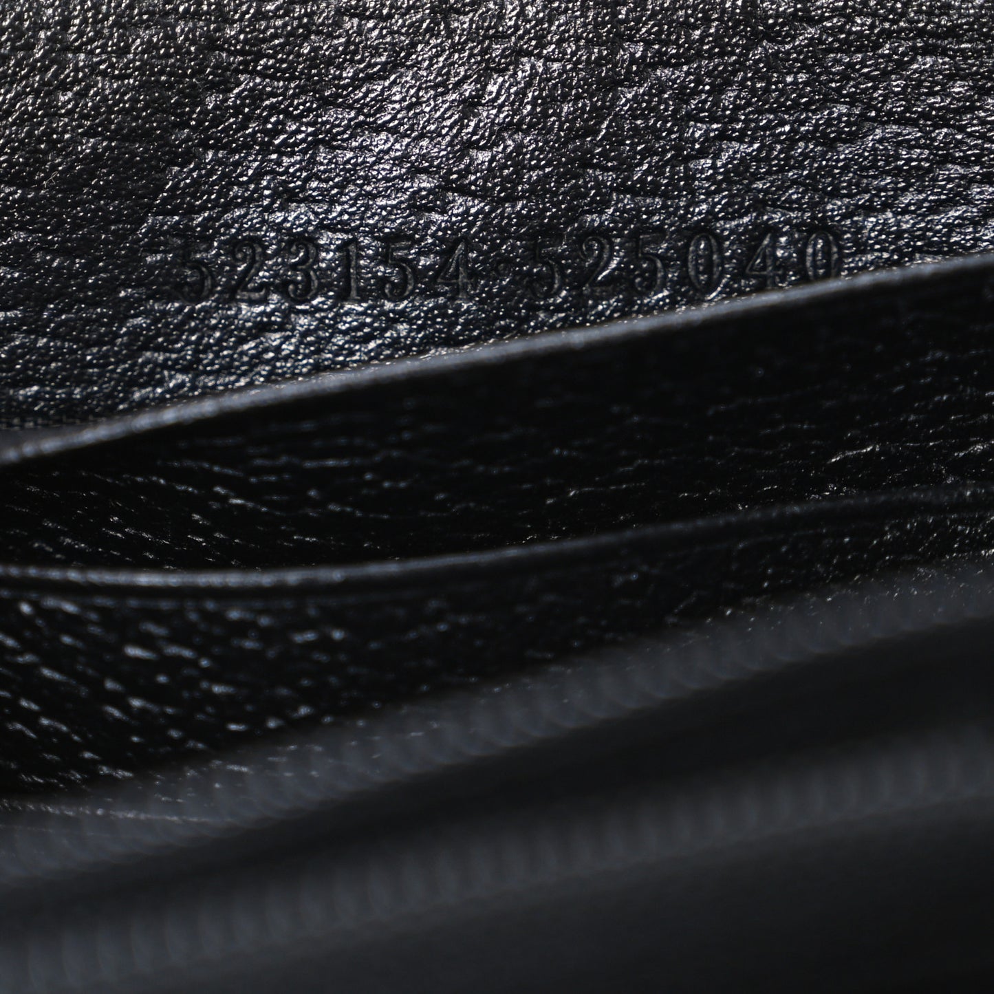 Calfskin Web Ophidia Zip Around Wallet Black