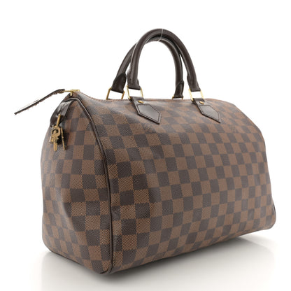 Louis Vuitton Damier Ebene Speedy 30 3 of 13