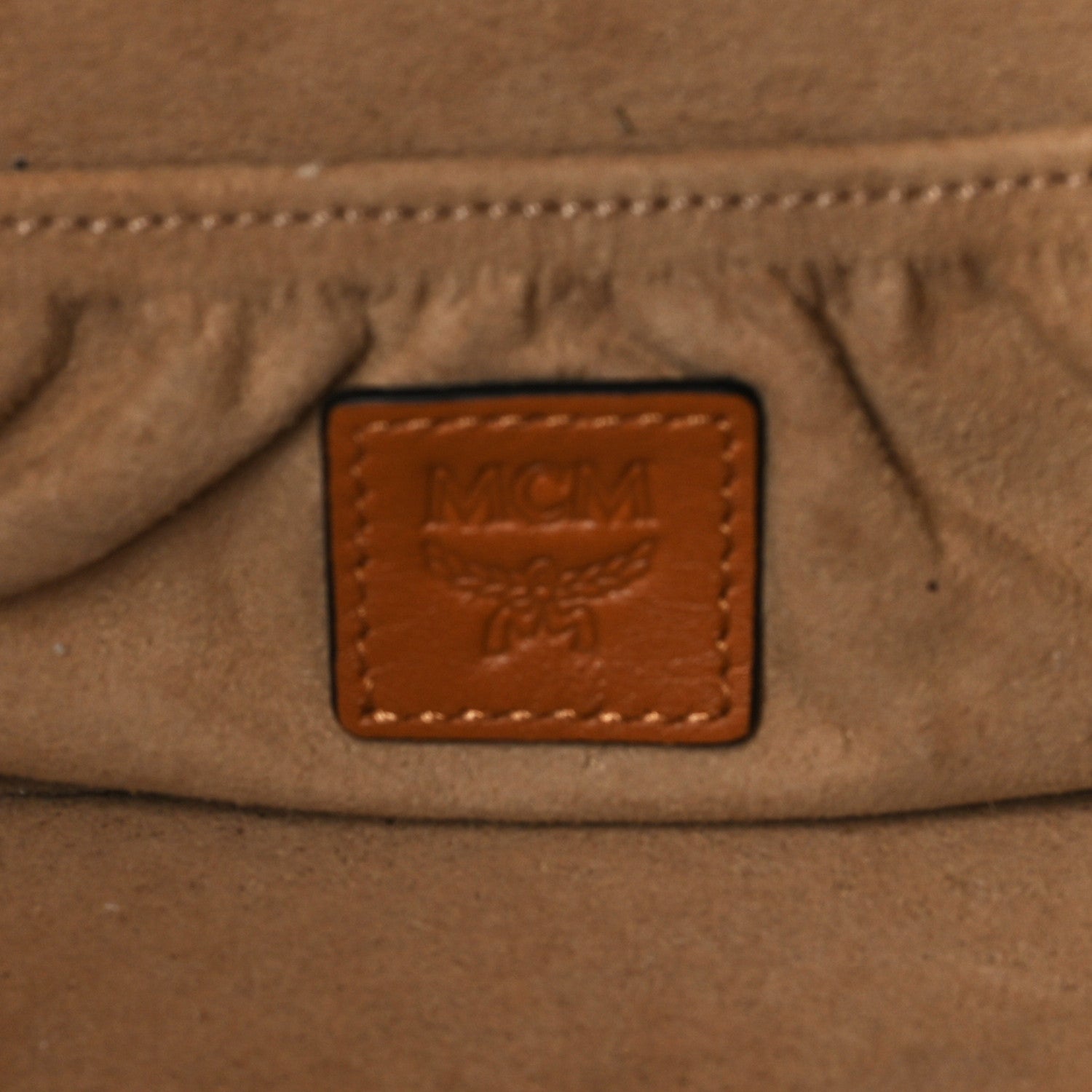 MCM Visetos Vanity Case Cognac 6 of 9