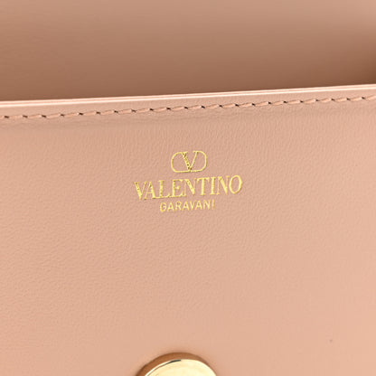 Valentino Garavani Calfskin Enamel Vlogo Small Loco Shoulder Bag Rose Cannelle 6 of 10