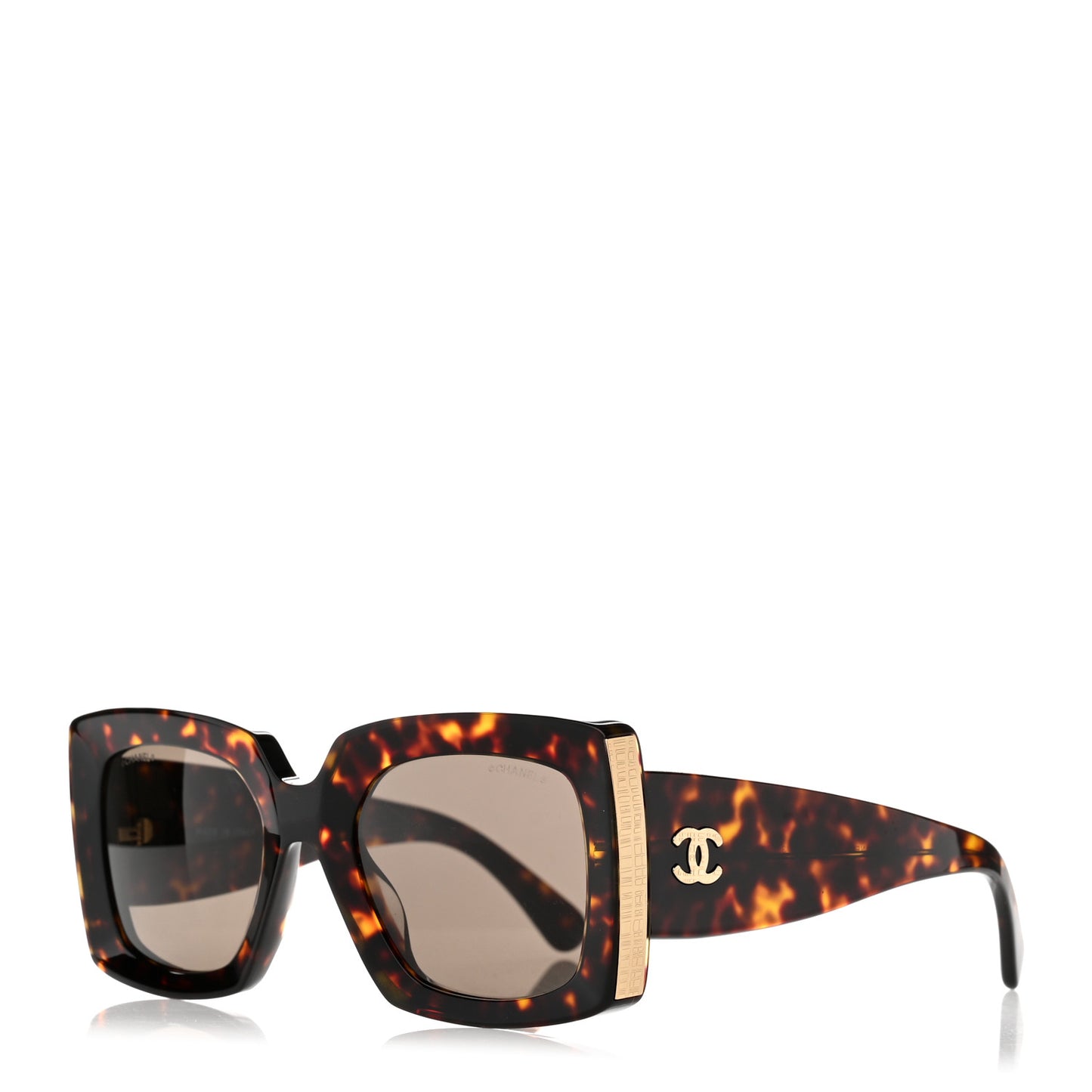 Acetate Rectangle Sunglasses 5435 Tortoise