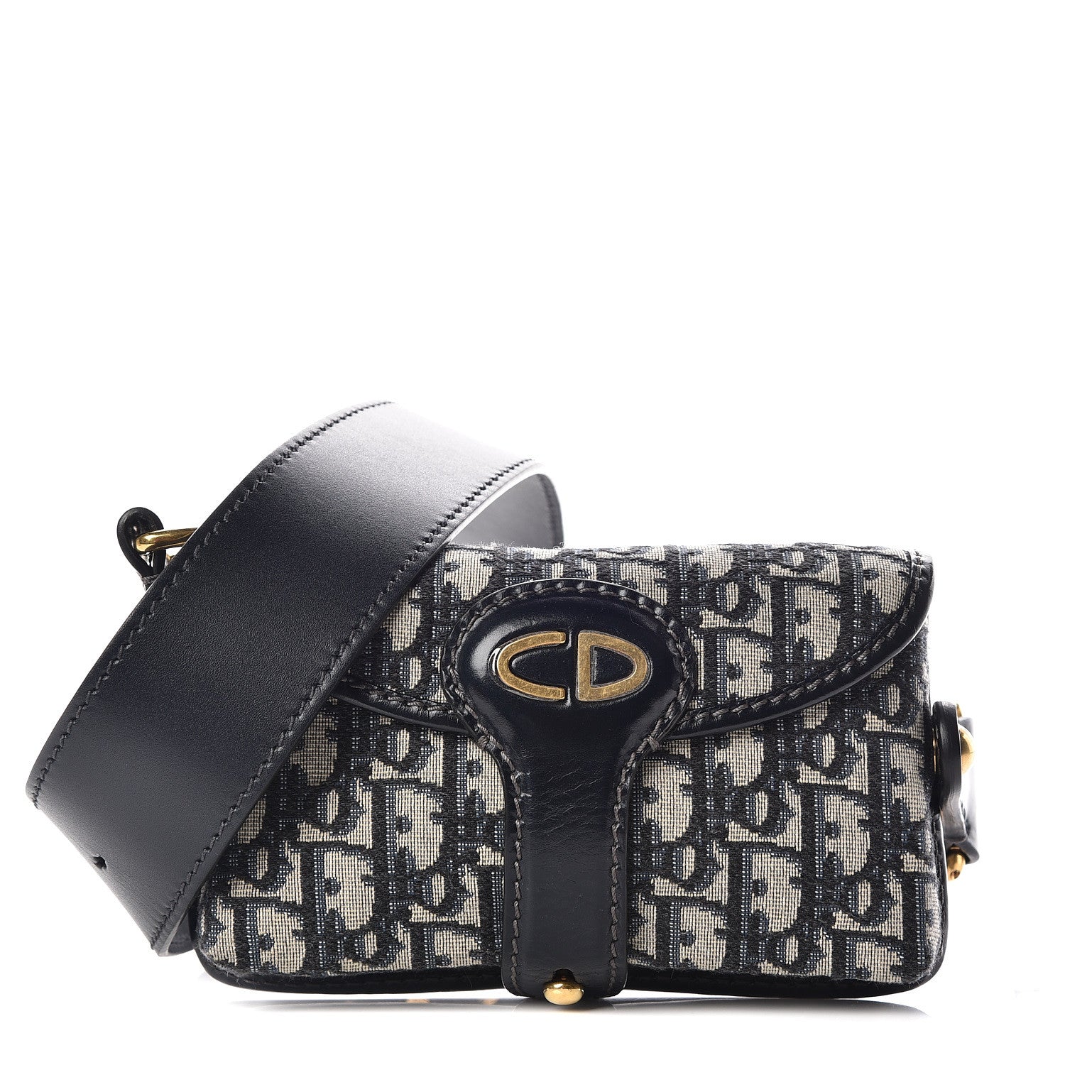 Christian Dior Oblique Crossbody Navy Blue 1 of 11