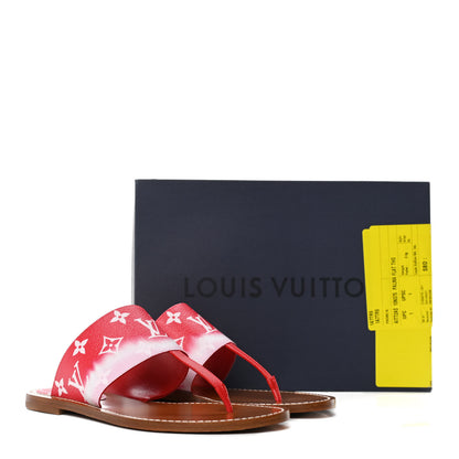 Louis Vuitton Monogram Escale Palma Sandals 37.5 Rouge 11 of 11