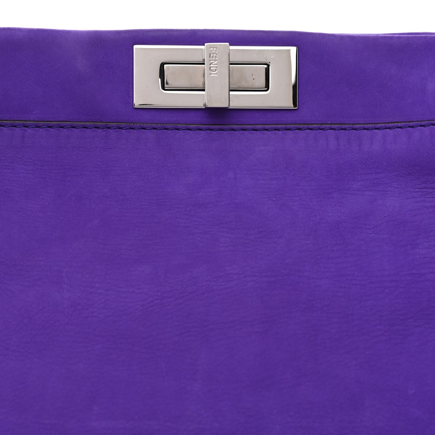 Suede Large Peekaboo Iconic Satchel Purple