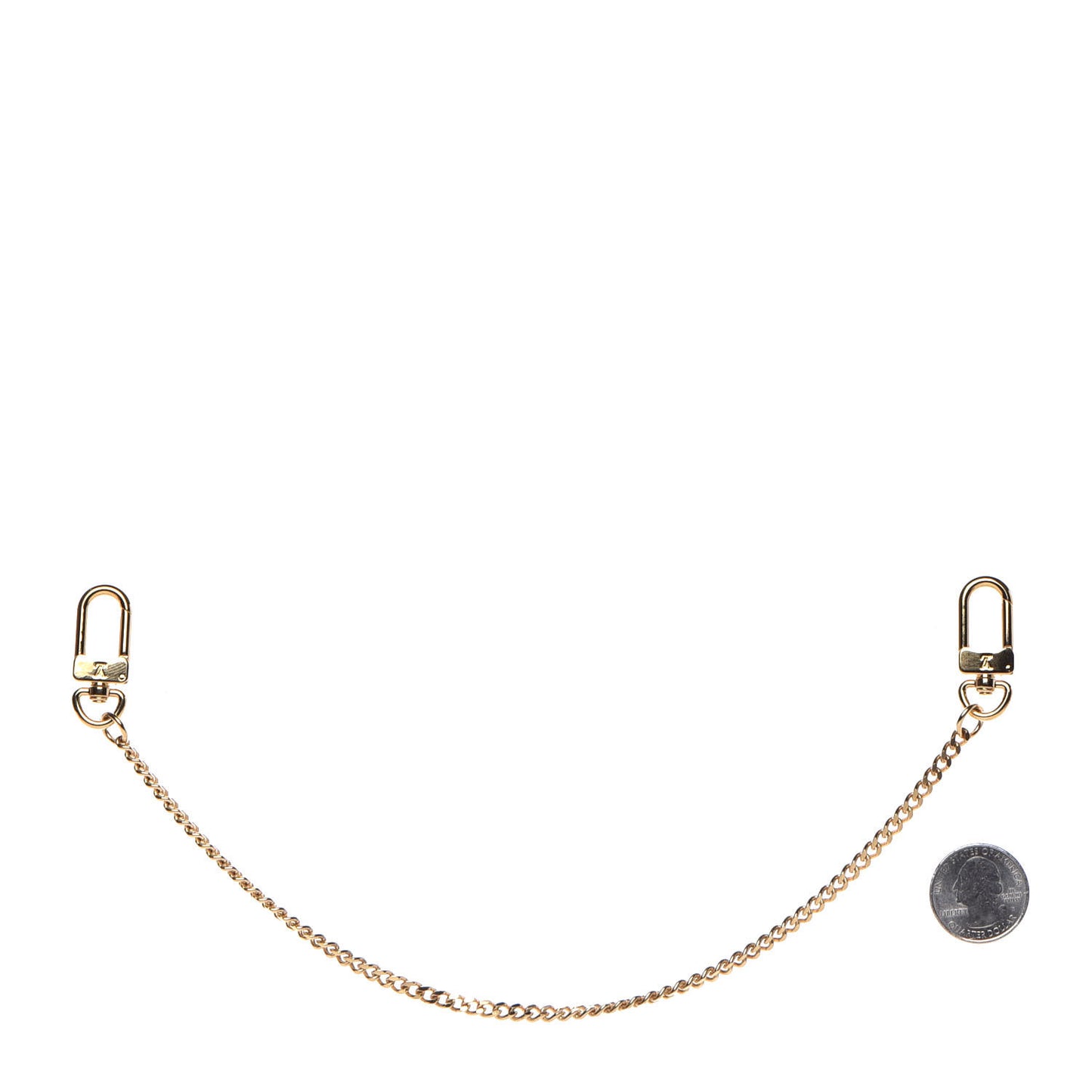 XL Pochette Extender Key Ring Chain Gold