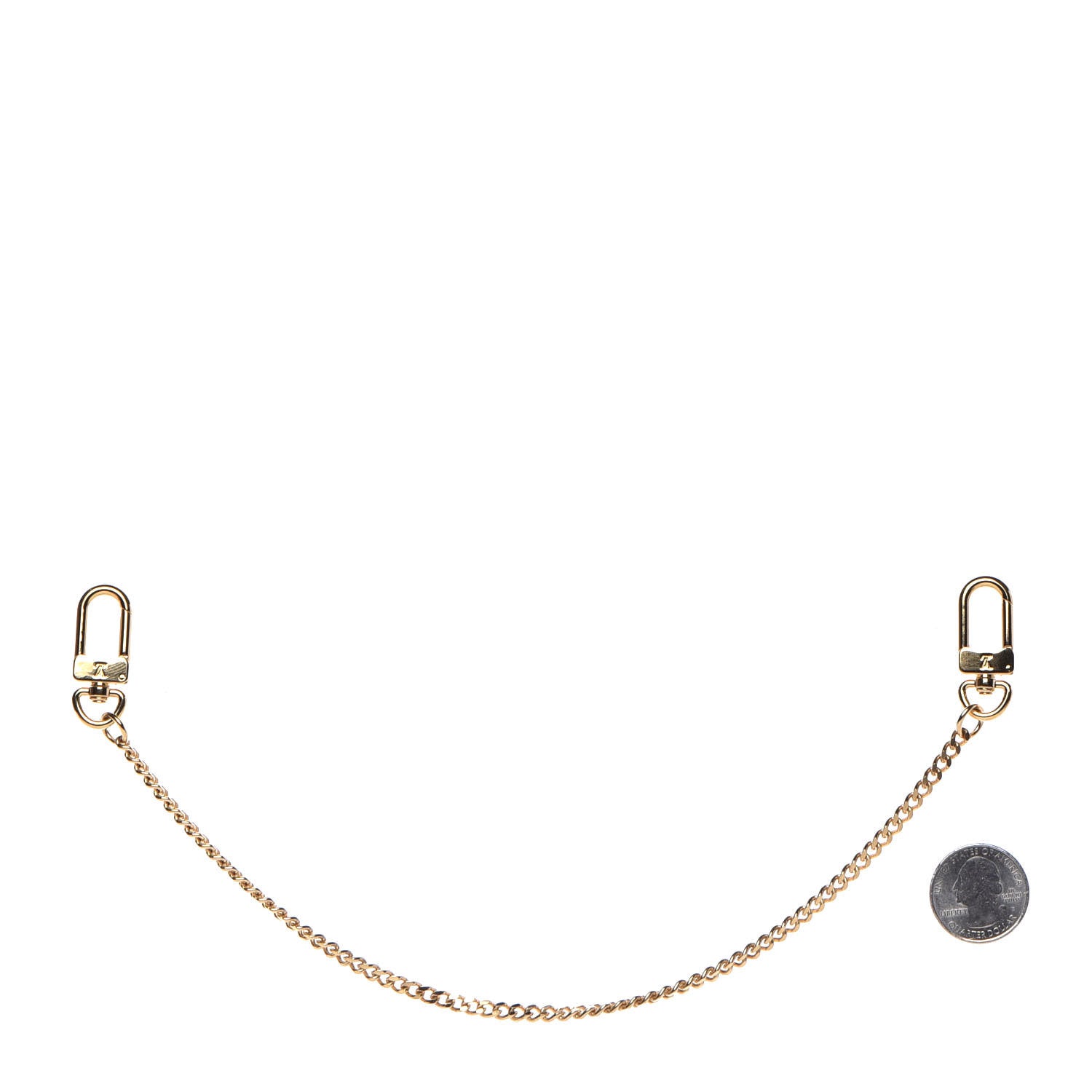 Louis Vuitton XL Pochette Extender Key Ring Chain Gold 2 of 3