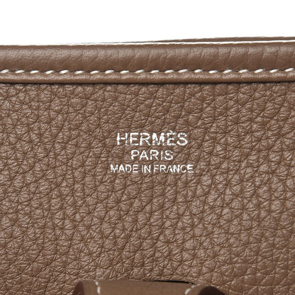 Hermes Taurillon Clemence Evelyne III PM Etoupe 6 of 9