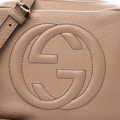 Gucci Pebbled Calfskin Small Soho Disco Bag Camelia 10 of 10